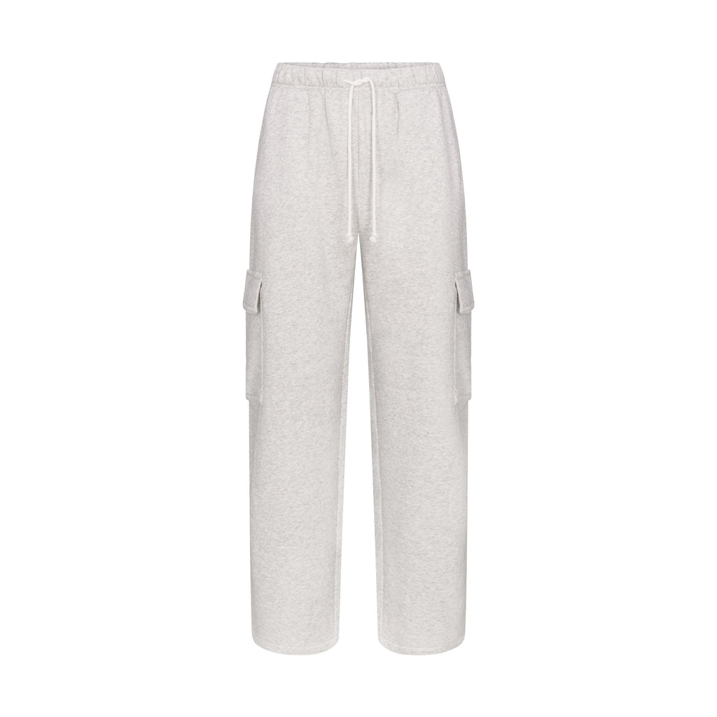 FLEECE LOUNGE MENS CARGO PANT | LIGHT HEATHER GREY