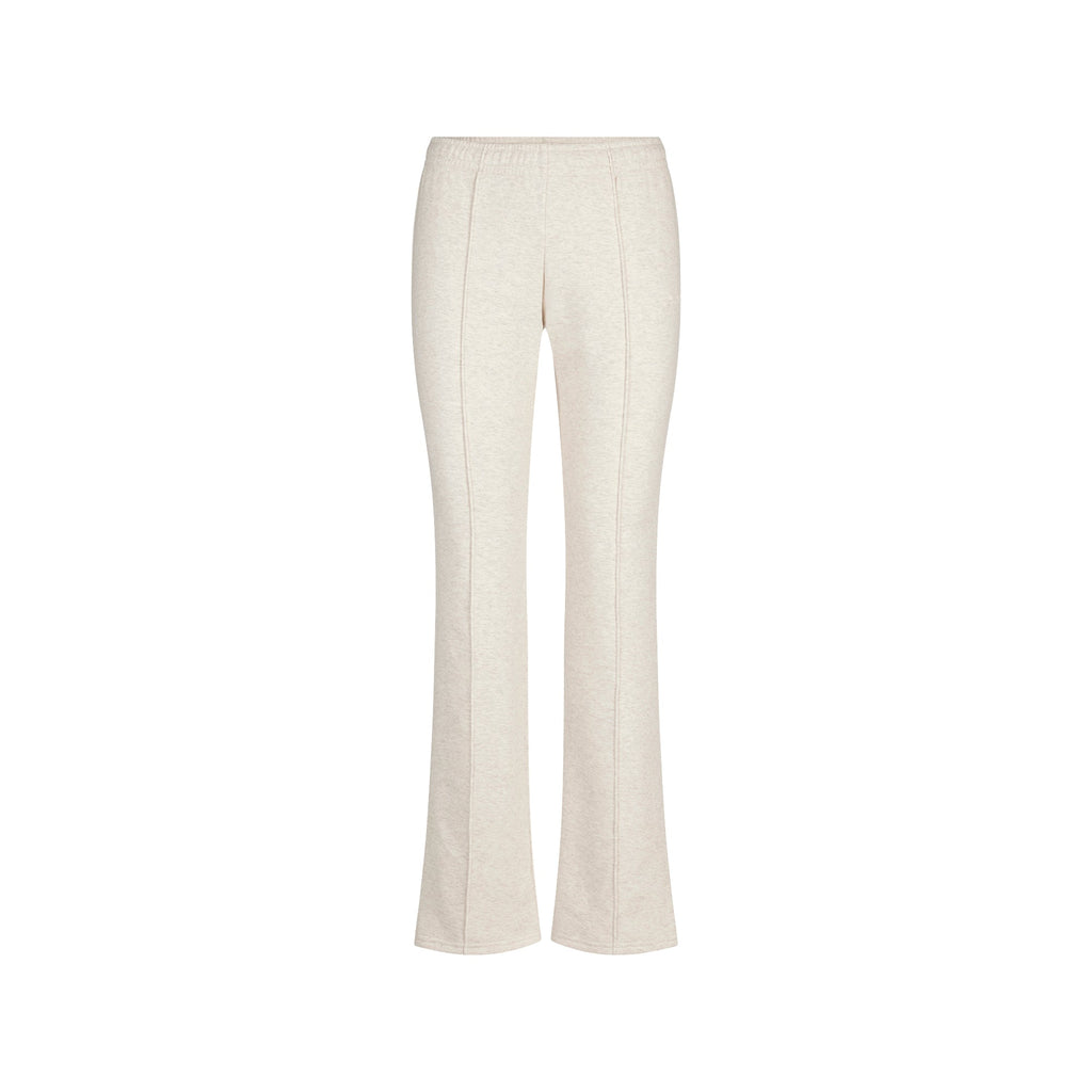COTTON FLEECE LOW RISE SLIM PANT | OATMEAL HEATHER