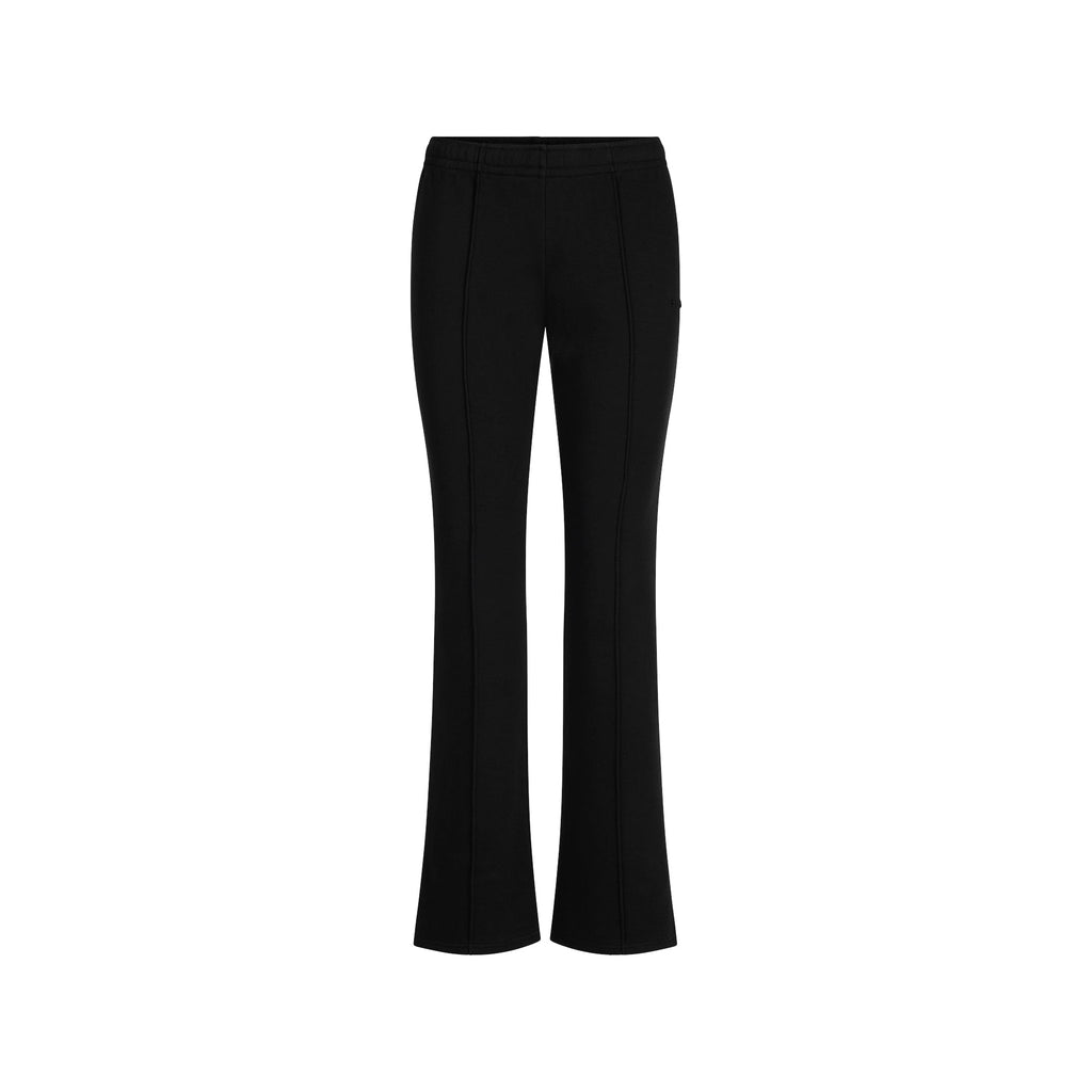 COTTON FLEECE LOW RISE SLIM PANT | ONYX
