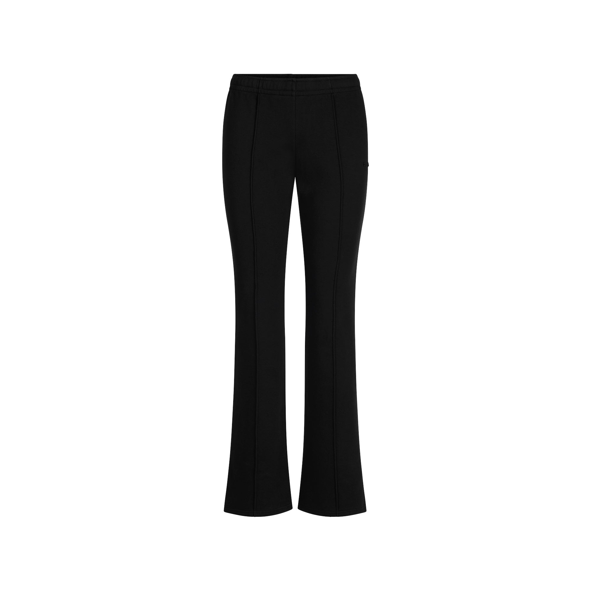 COTTON FLEECE LOW RISE SLIM PANT | ONYX