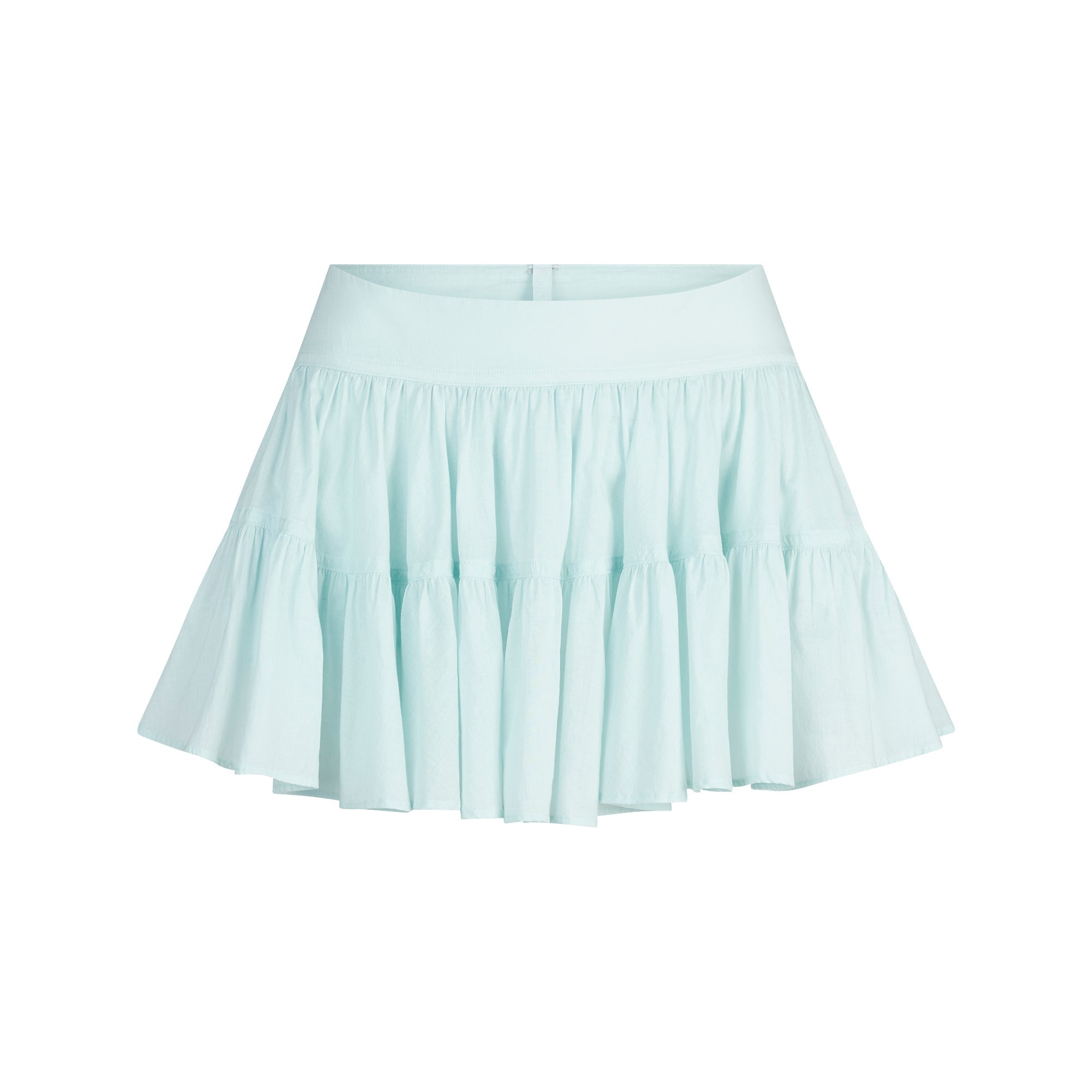 COTTON VOILE MINI SKIRT | FROST