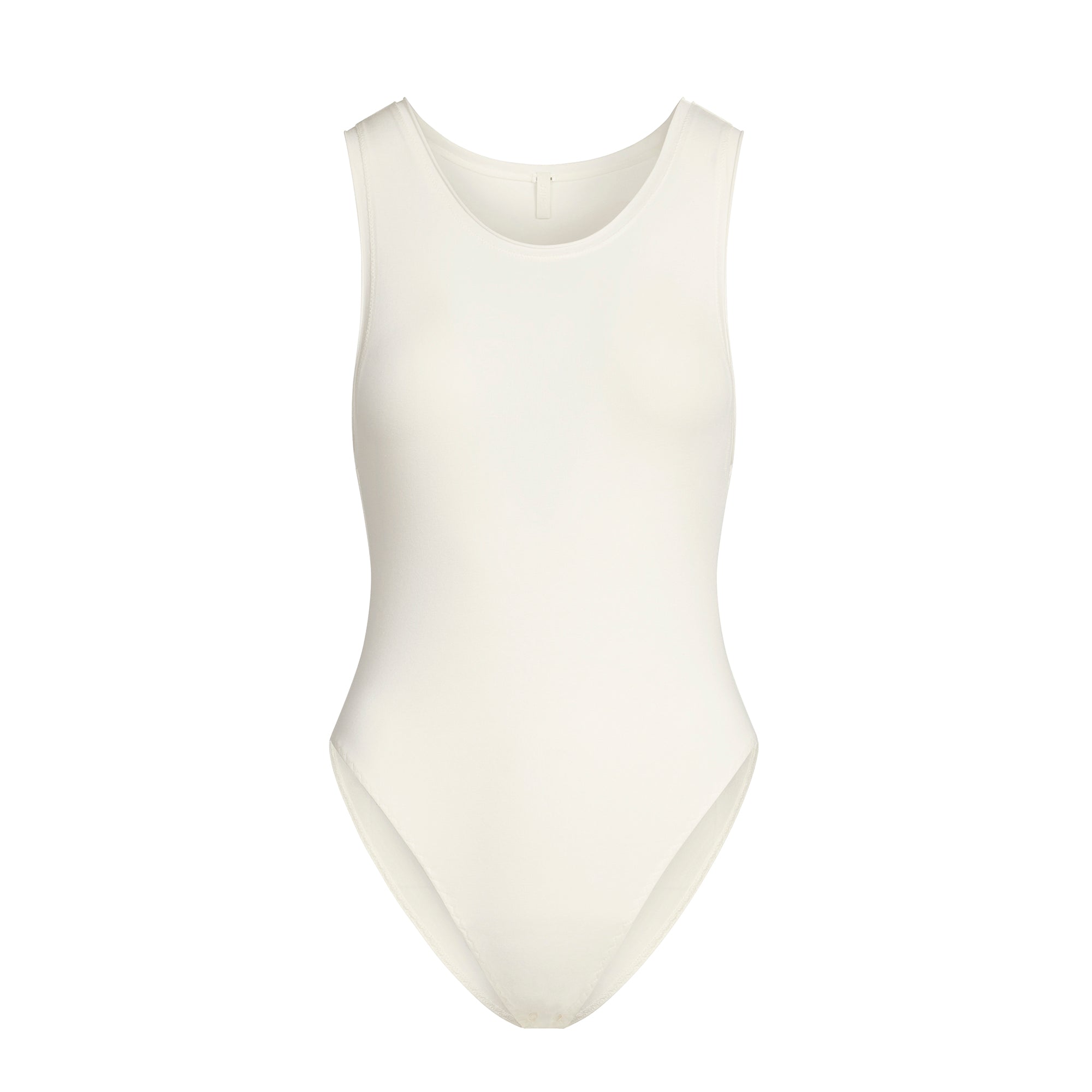 COTTON JERSEY TANK BODYSUIT | MARBLE