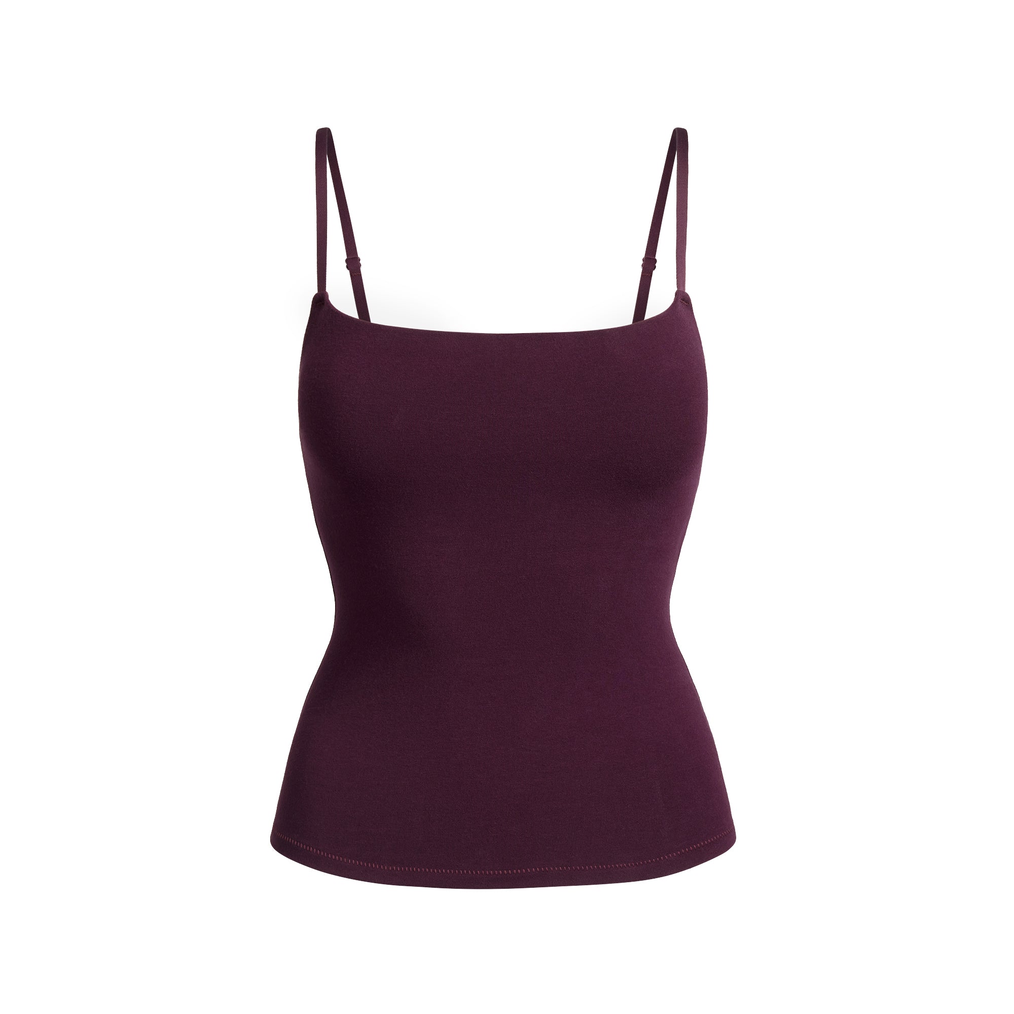 COTTON JERSEY CAMI | CURRANT