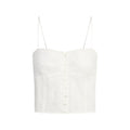 COTTON VOILE CROPPED CAMI | MARBLE