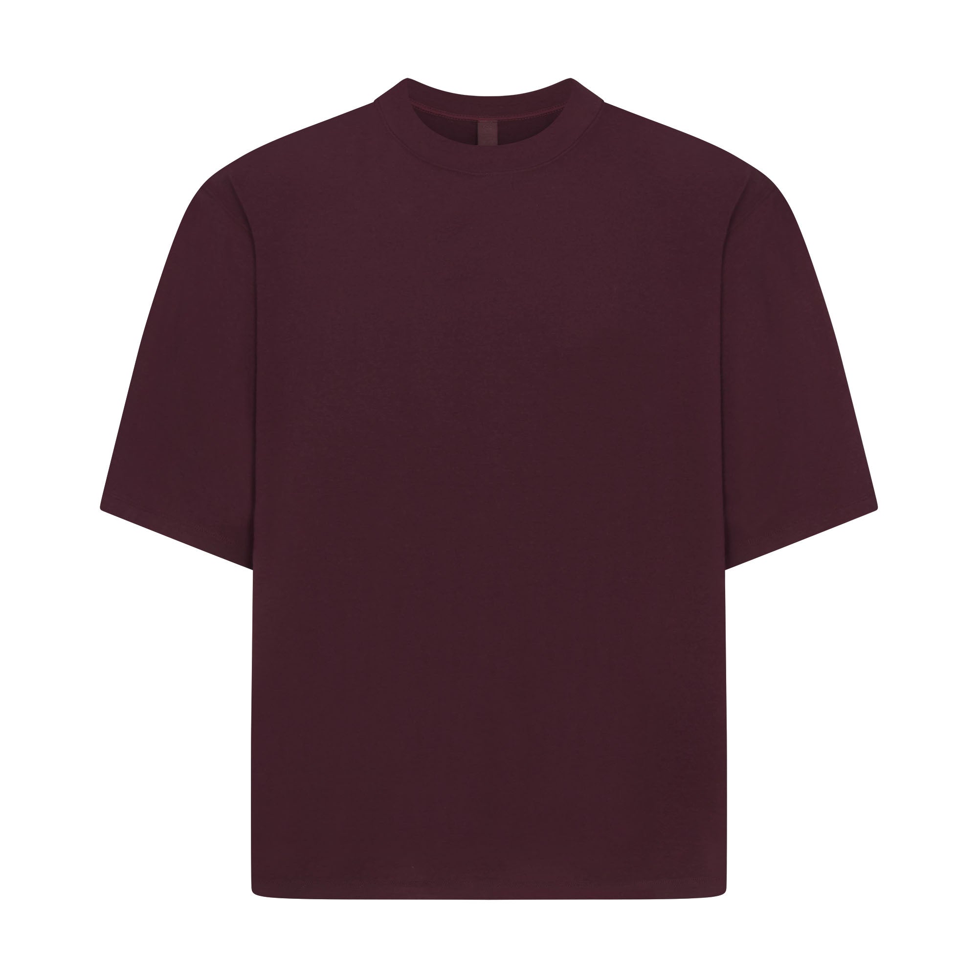 JERSEY LOUNGE MENS BOXY MOCK NECK | CURRANT