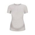 COTTON JERSEY MATERNITY T-SHIRT | LIGHT HEATHER GREY
