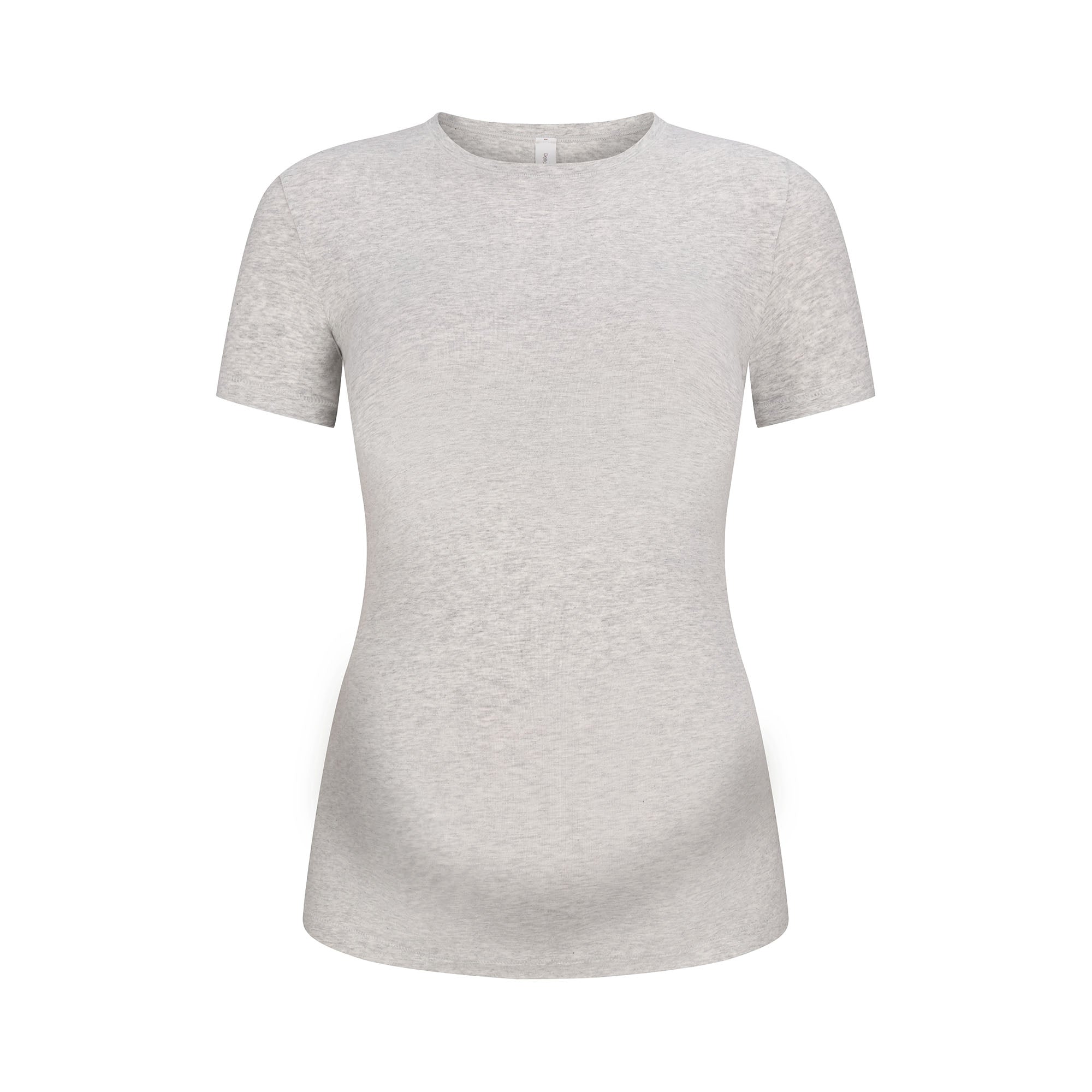 COTTON JERSEY MATERNITY T-SHIRT | LIGHT HEATHER GREY