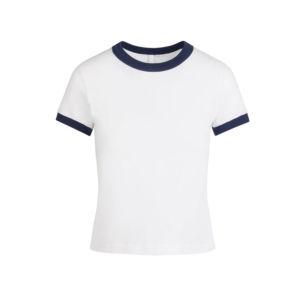 WORN IN JERSEY BABY TEE | SNOW CONTRAST