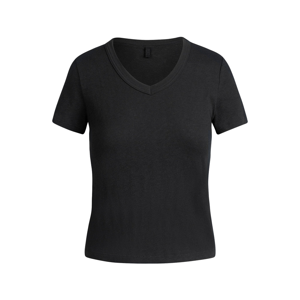 WORN IN JERSEY BABY V NECK TEE | ONYX