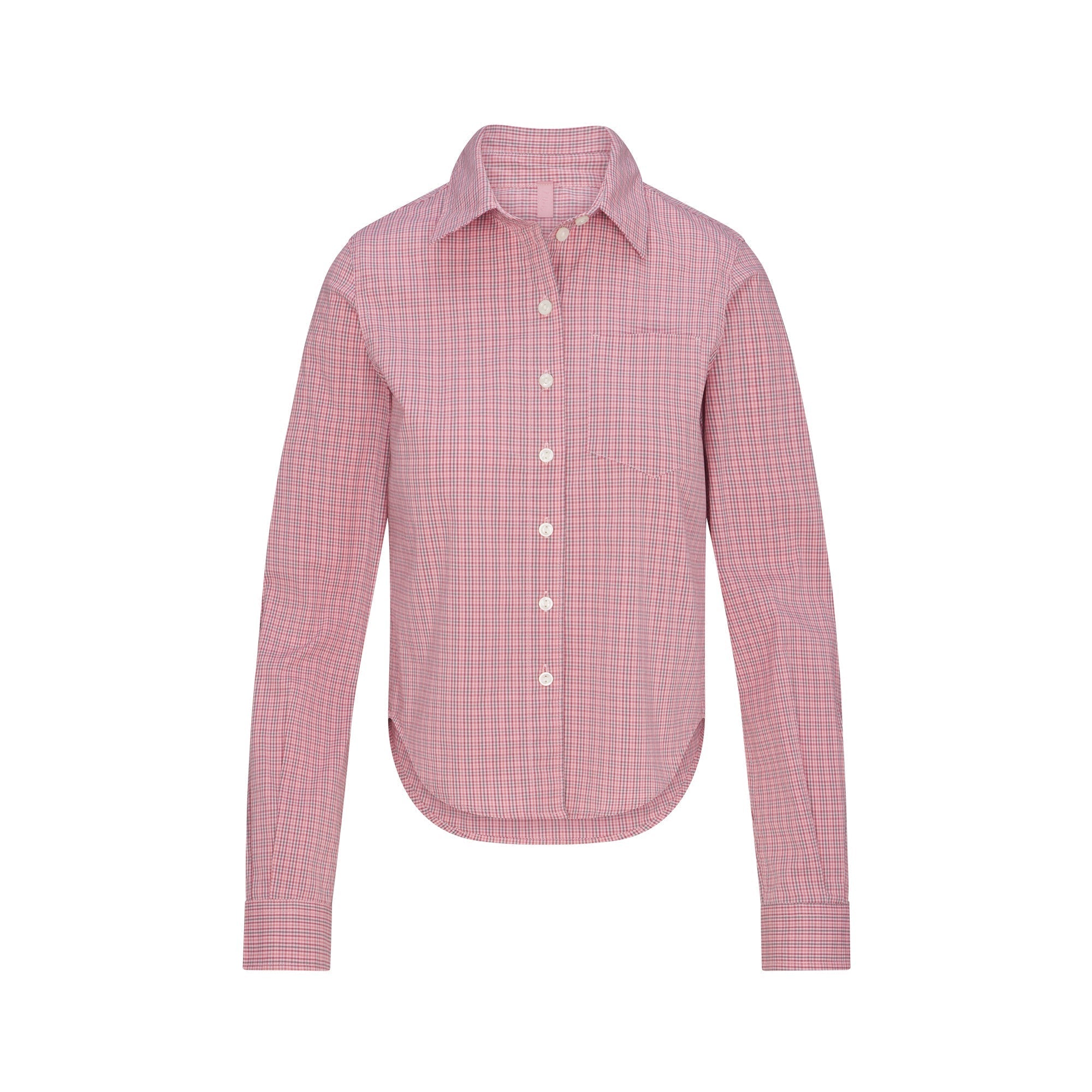 COTTON POPLIN MICRO SHORT SLEEP SET | BERRY CHECK