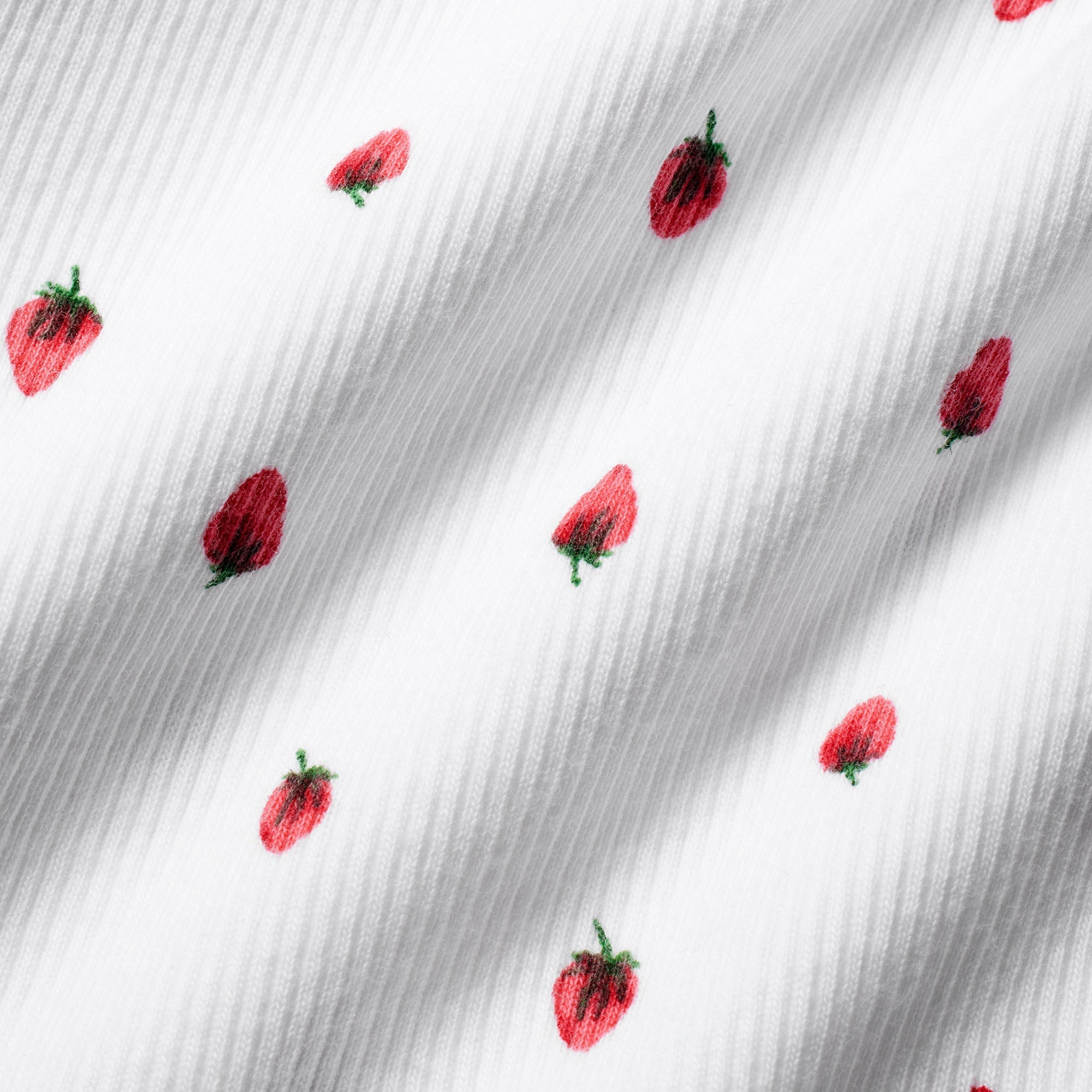 COTTON RIB BOXER | SNOW STRAWBERRY PRINT