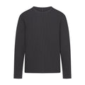 WAFFLE MENS LONG SLEEVE T-SHIRT | ASH