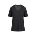 SHEER JERSEY V-NECK T-SHIRT | SOOT