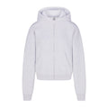 COTTON FLEECE CLASSIC ZIP UP HOODIE | LIGHT HEATHER GREY