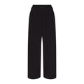 COTTON FLEECE OVERSIZED DOUBLE WAISTBAND PANT | ONYX