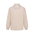 FLEECE LOUNGE MENS RELAXED POLO | DESERT HEATHER GREY