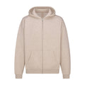 FLEECE LOUNGE MENS RELAXED ZIP UP HOODIE | DESERT HEATHER