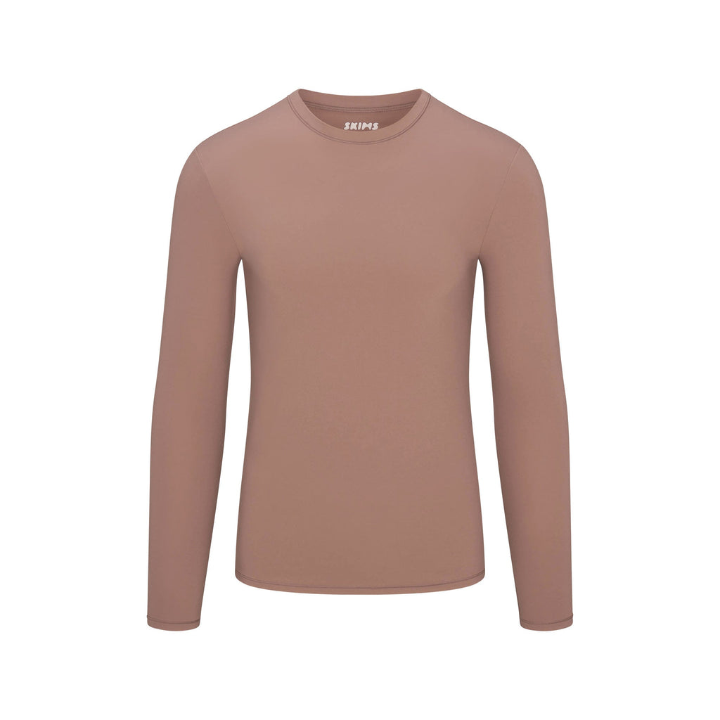 FITS EVERYBODY MENS SLIM LONG SLEEVE T-SHIRT | UMBER