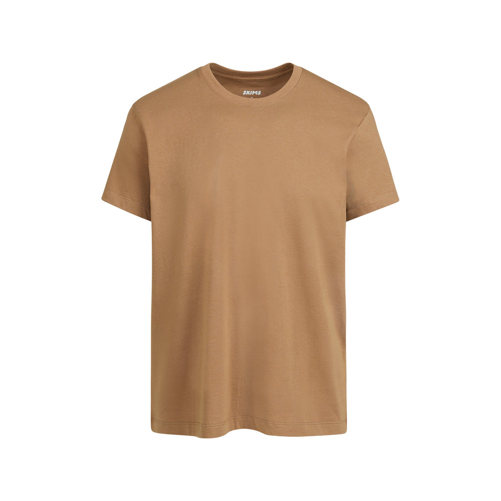 SKIMS COTTON MENS CLASSIC T-SHIRT | RUSSET