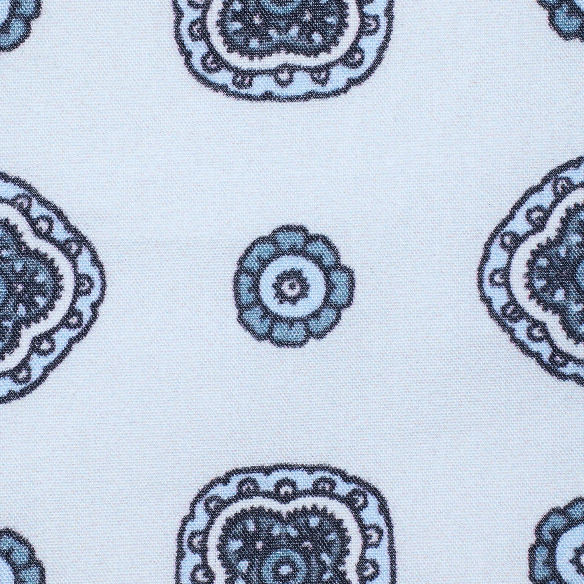 COTTON POPLIN MENS BOXER | PLATINUM FOULARD PRINT