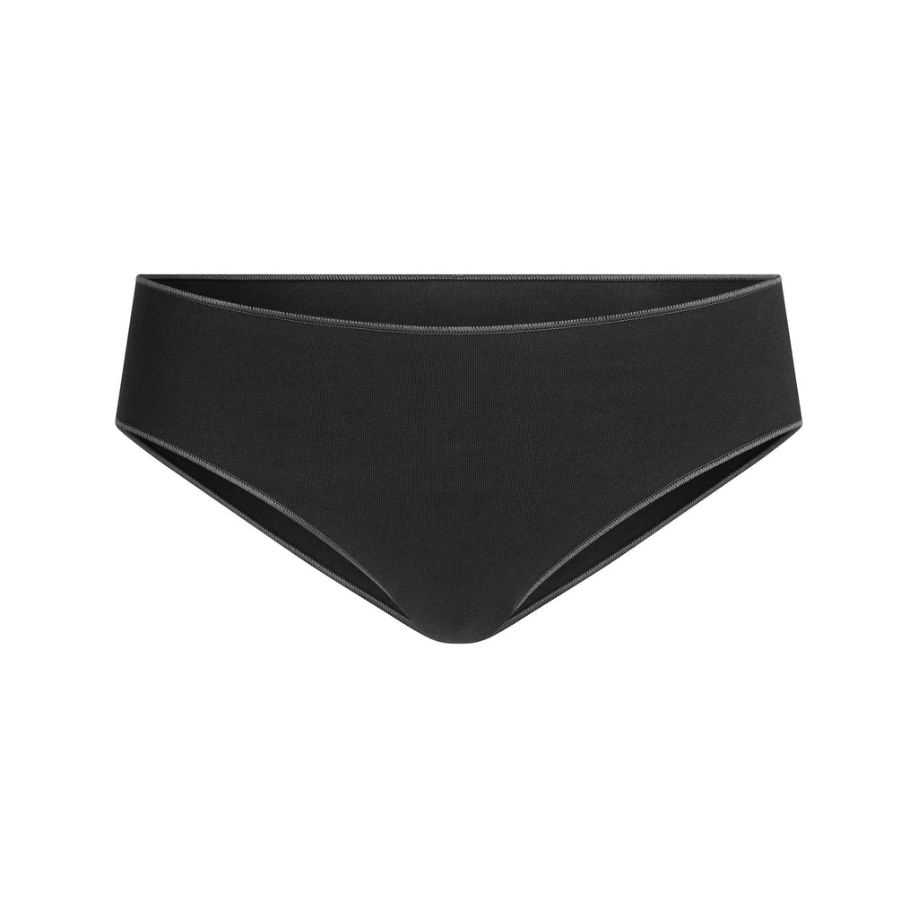 LIGHTWEIGHT COTTON HIPSTER | SOOT TONAL