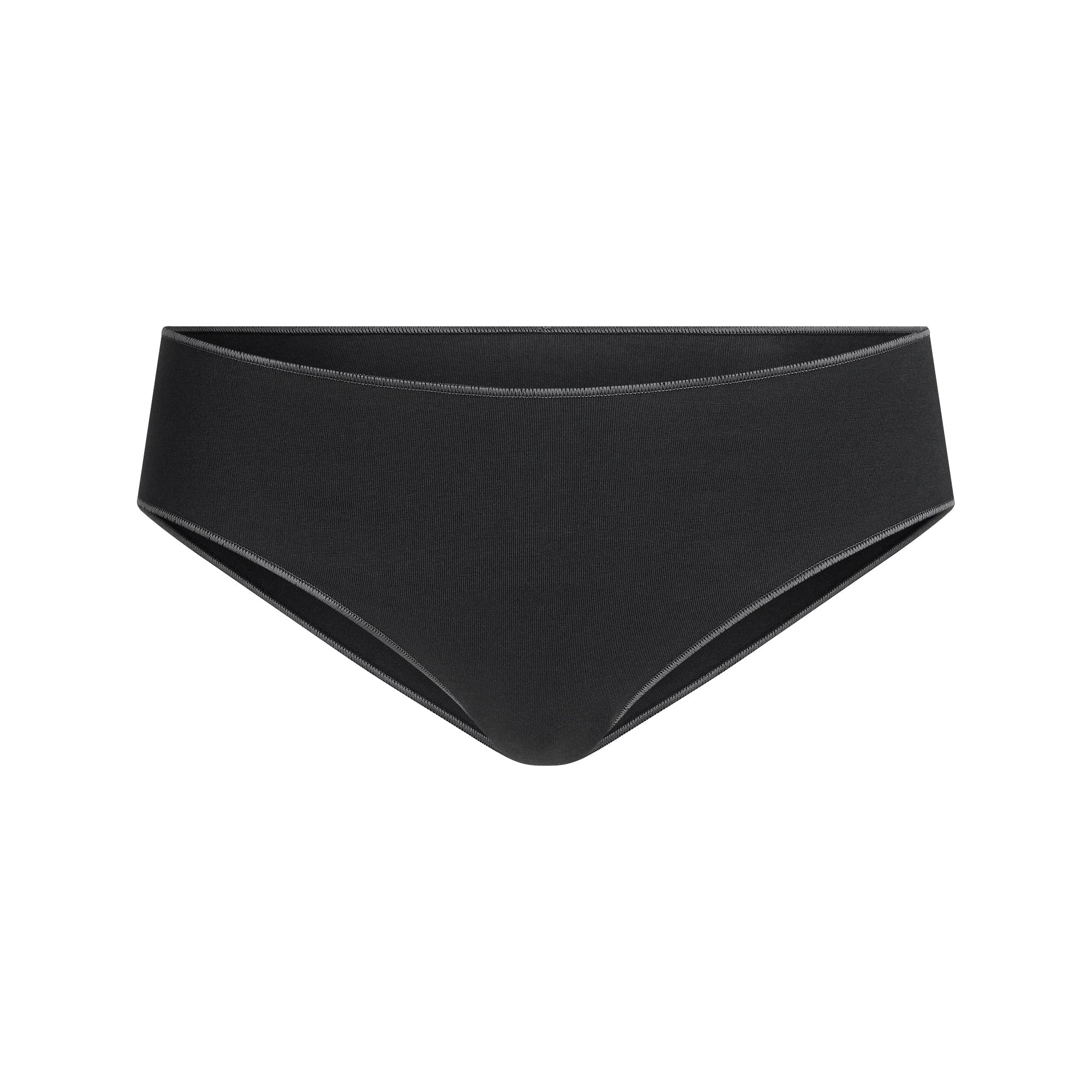 LIGHTWEIGHT COTTON HIPSTER | SOOT TONAL