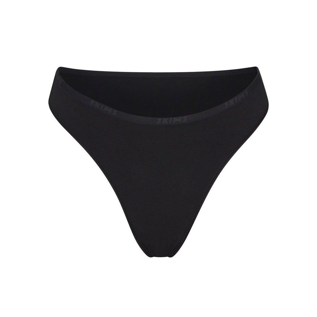 COTTON LOGO HIGH LEG BIKINI | SOOT