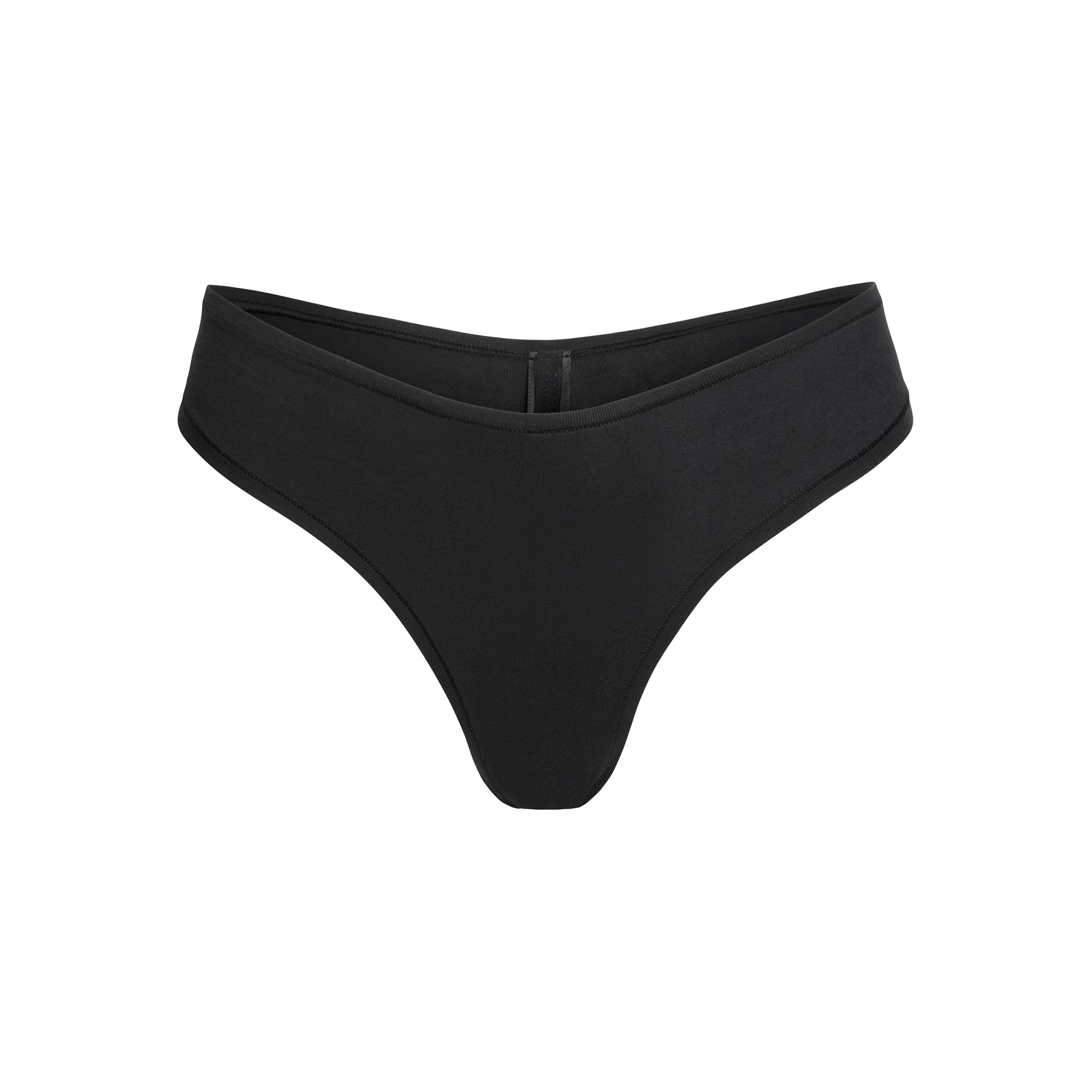 COTTON JERSEY DIPPED THONG | SOOT