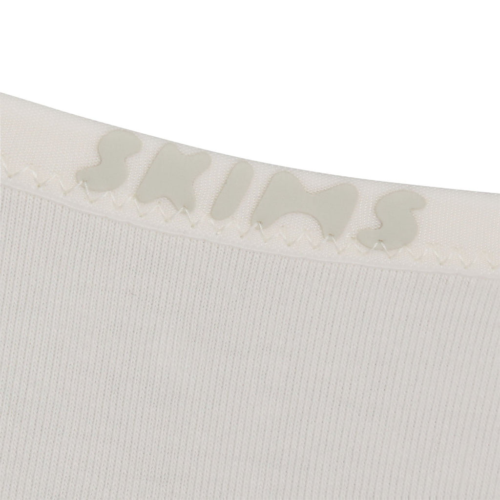 COTTON LOGO DIPPED THONG | MARBLE