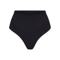 SEAMLESS SCULPT MID WAIST THONG | ONYX