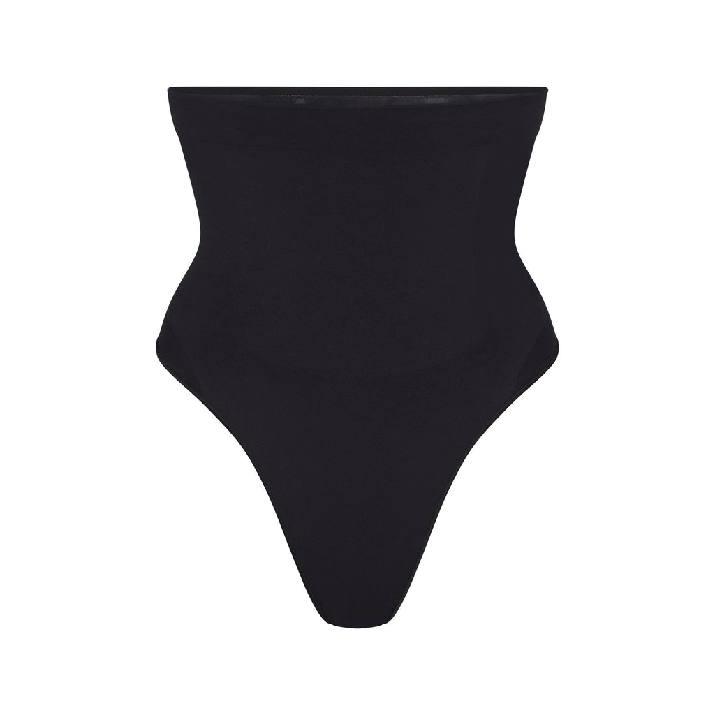 SEAMLESS SCULPT HIGH-WAISTED THONG | ONYX