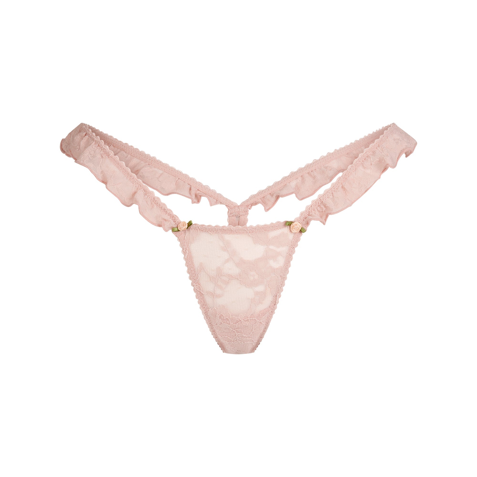 STRETCH LACE BUTTERFLY THONG | MORGANITE
