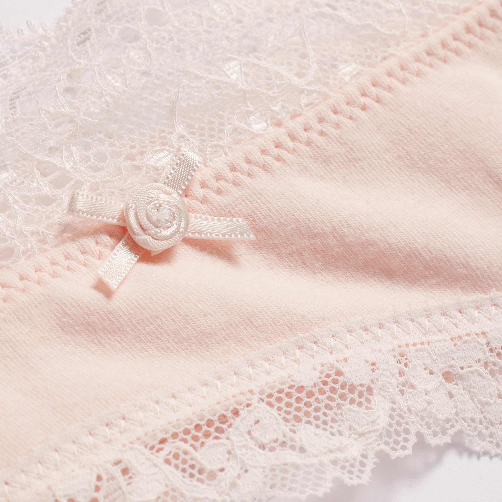 COTTON JERSEY LACE THONG | PRIMROSE