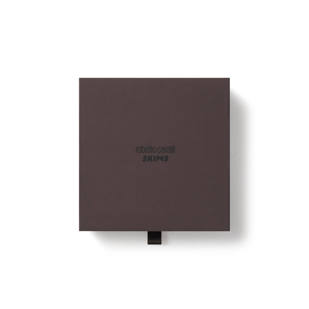 ROBERTO CAVALLI X SKIMS TRIANGLE BIKINI TOP | TIGER FACE PRINT