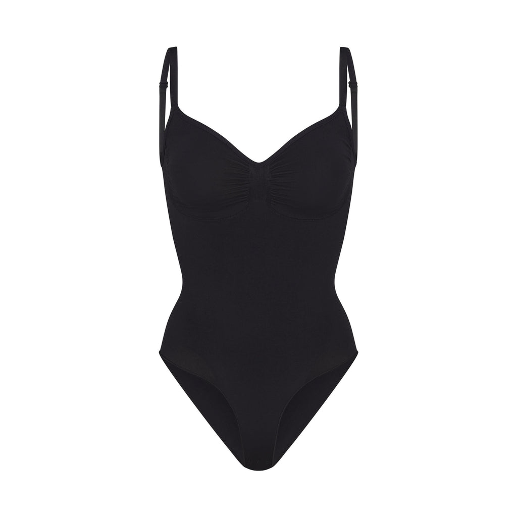 SEAMLESS SCULPT BRIEF BODYSUIT | ONYX