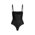 SKIMS BODY CORE SCULPT OPEN BUST THONG BODYSUIT | ONYX