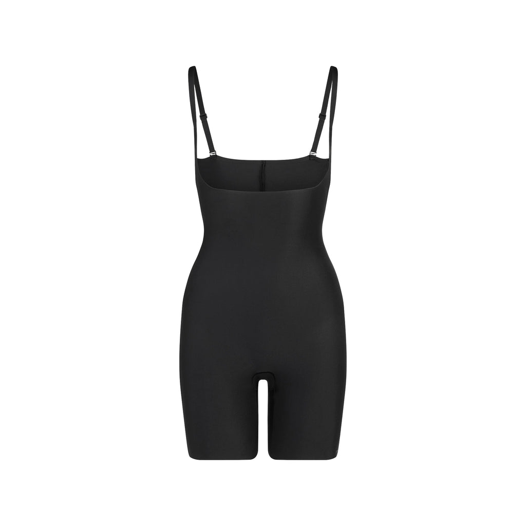 SKIMS BODY CORE SCULPT OPEN BUST MID THIGH BODYSUIT | ONYX