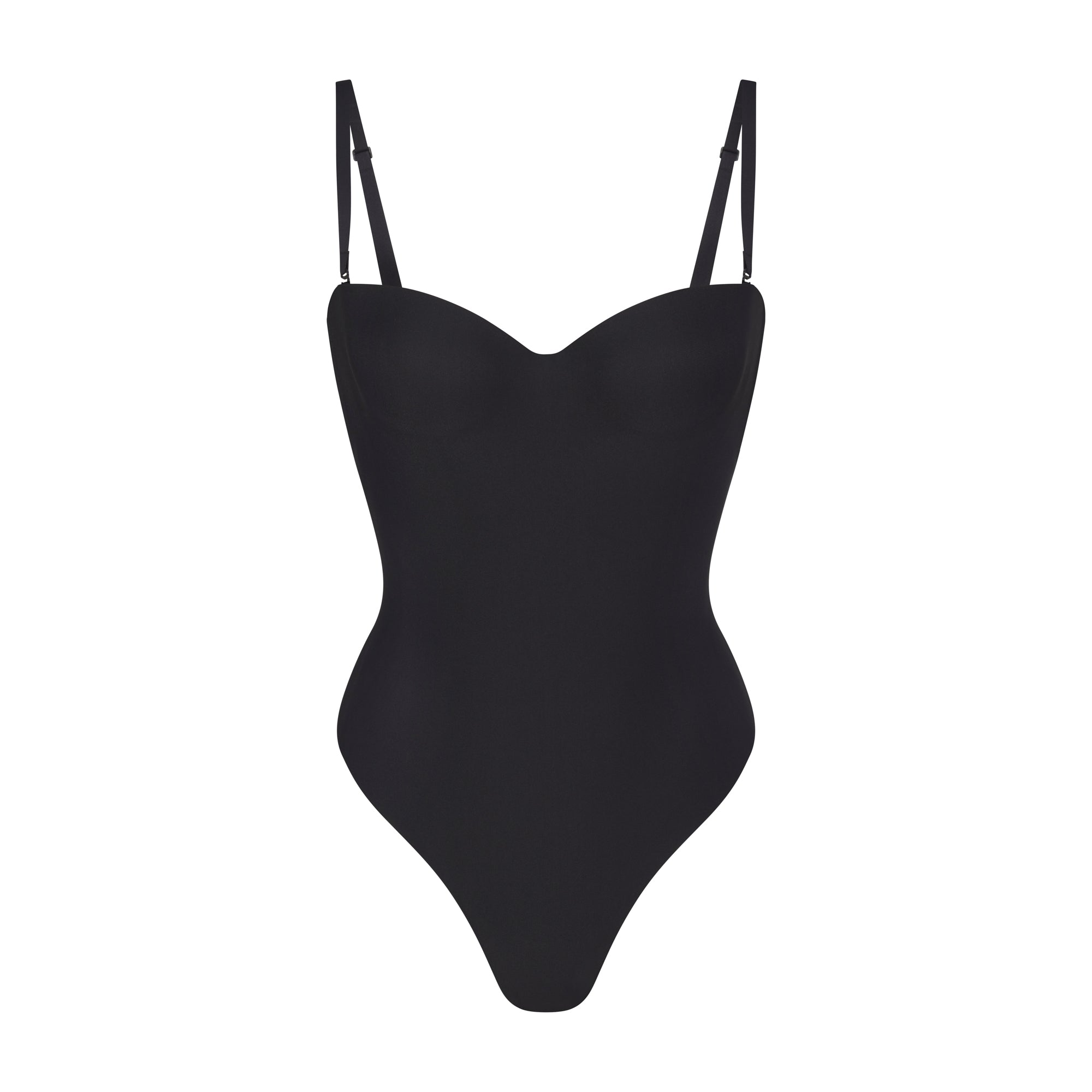SKIMS BODY UNDERWIRE THONG BODYSUIT | ONYX
