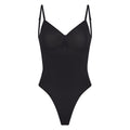 SEAMLESS SCULPT LOW BACK THONG BODYSUIT | ONYX