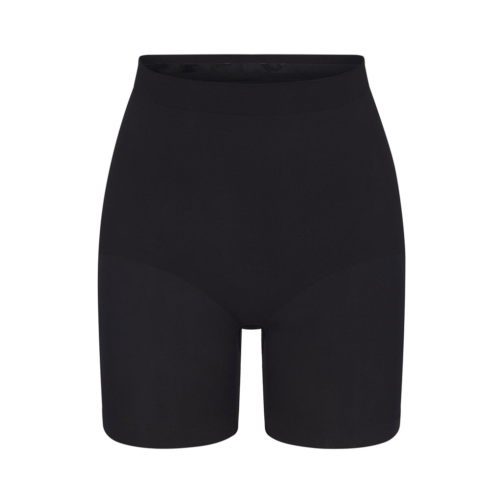 SEAMLESS SCULPT MID THIGH SHORT | ONYX