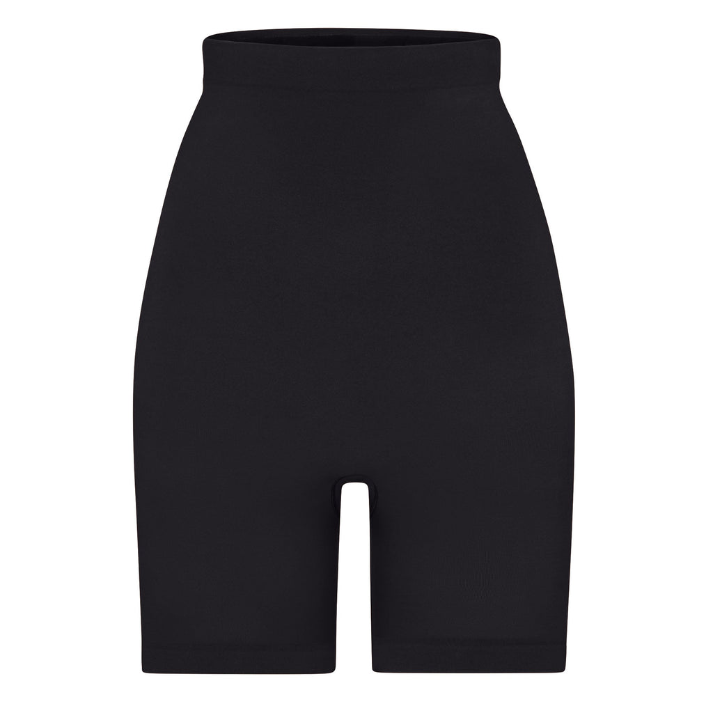 SEAMLESS SCULPT HIGH-WAISTED ABOVE THE KNEE SHORT | ONYX