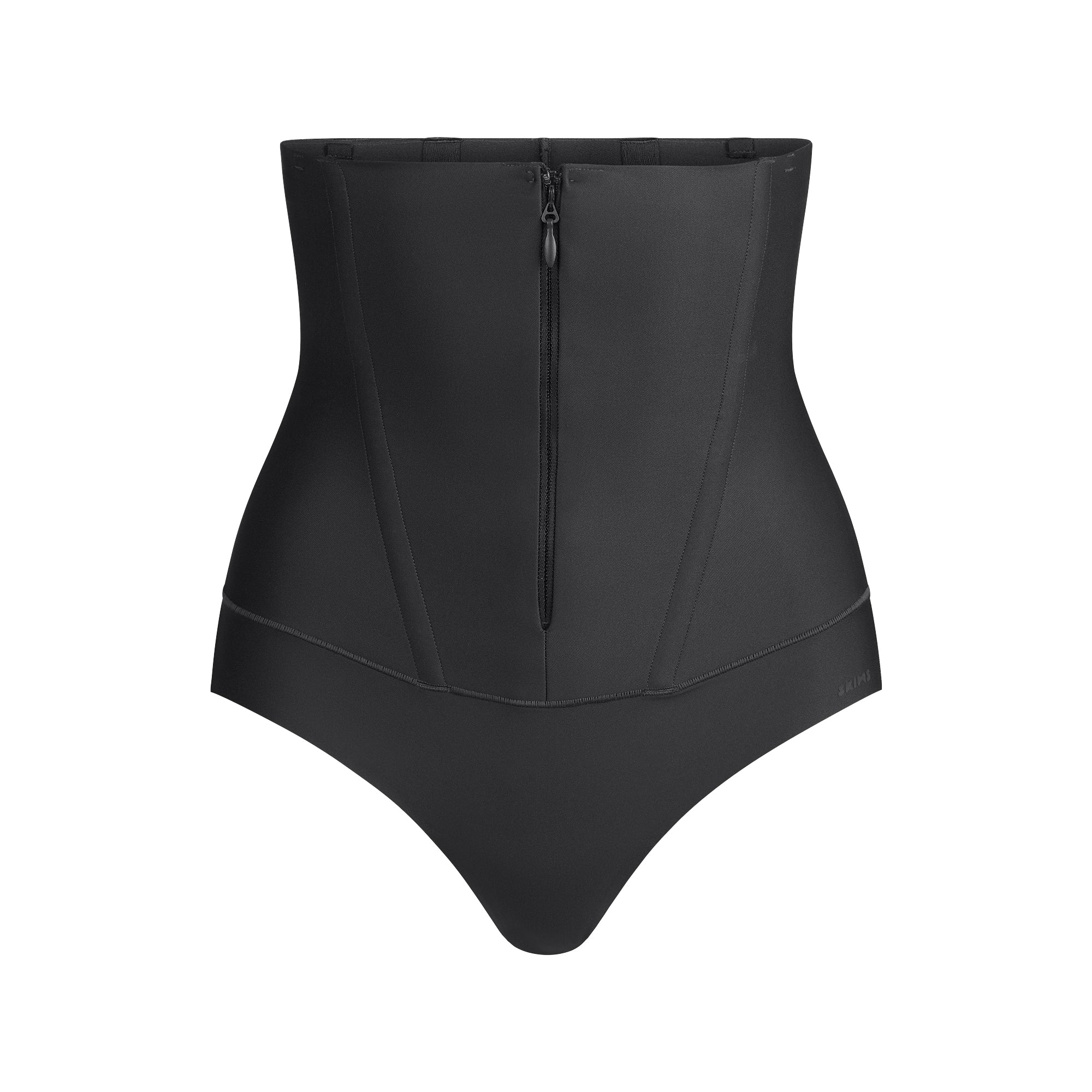 SKIMS BODY CORE SCULPT WAIST CINCHER THONG | ONYX