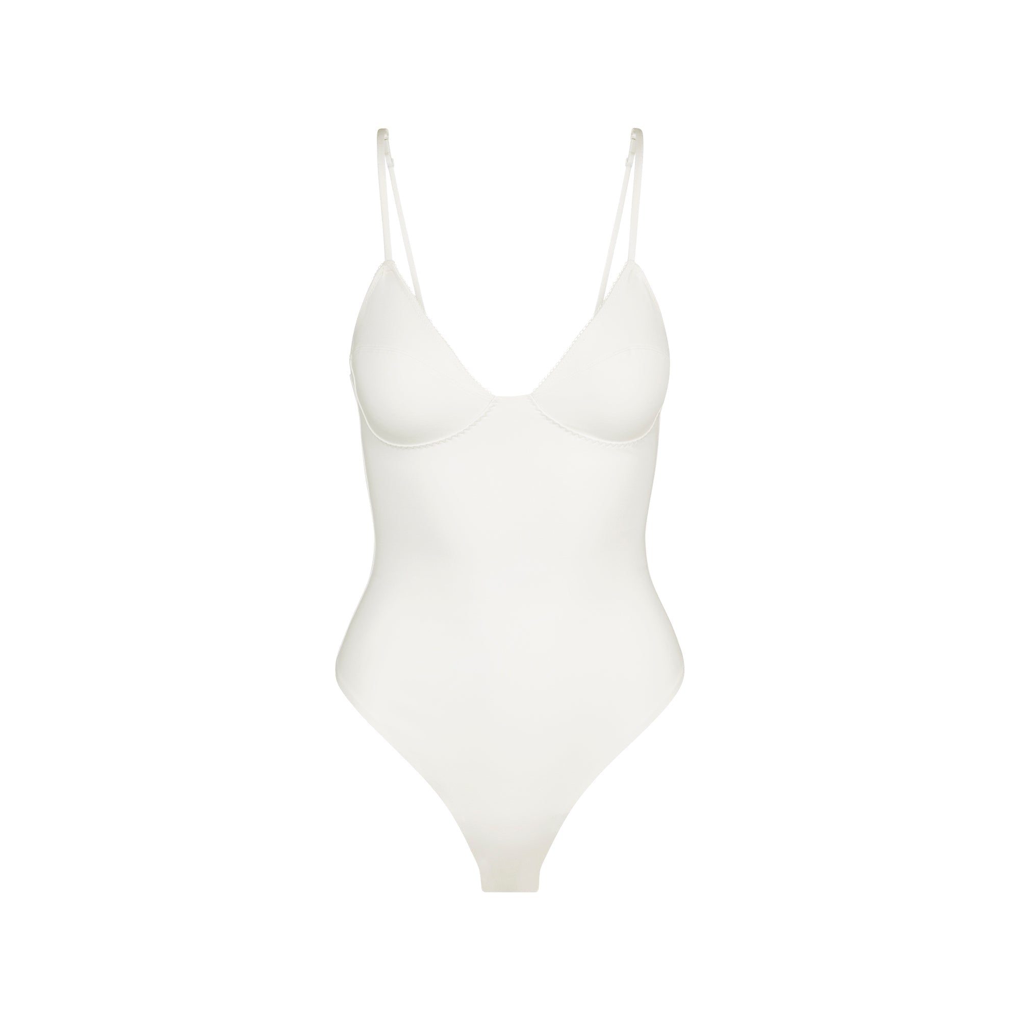 COTTON SHAPEWEAR THONG BODYSUIT | MARBLE