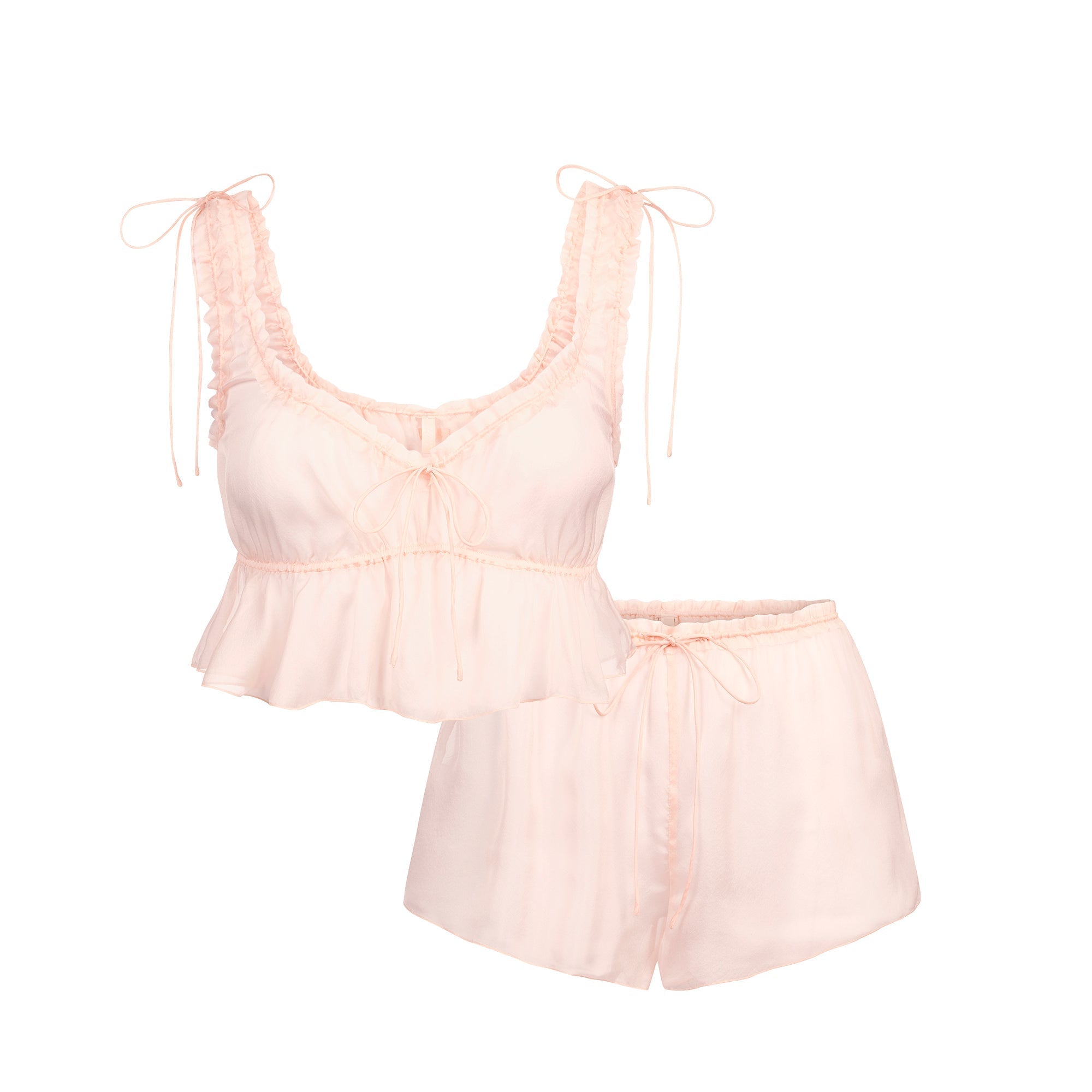 SKIMS ROMANCE BABYDOLL AND SHORT SET | PRIMROSE