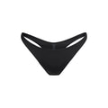 SIGNATURE SWIM THONG BIKINI BOTTOM | ONYX