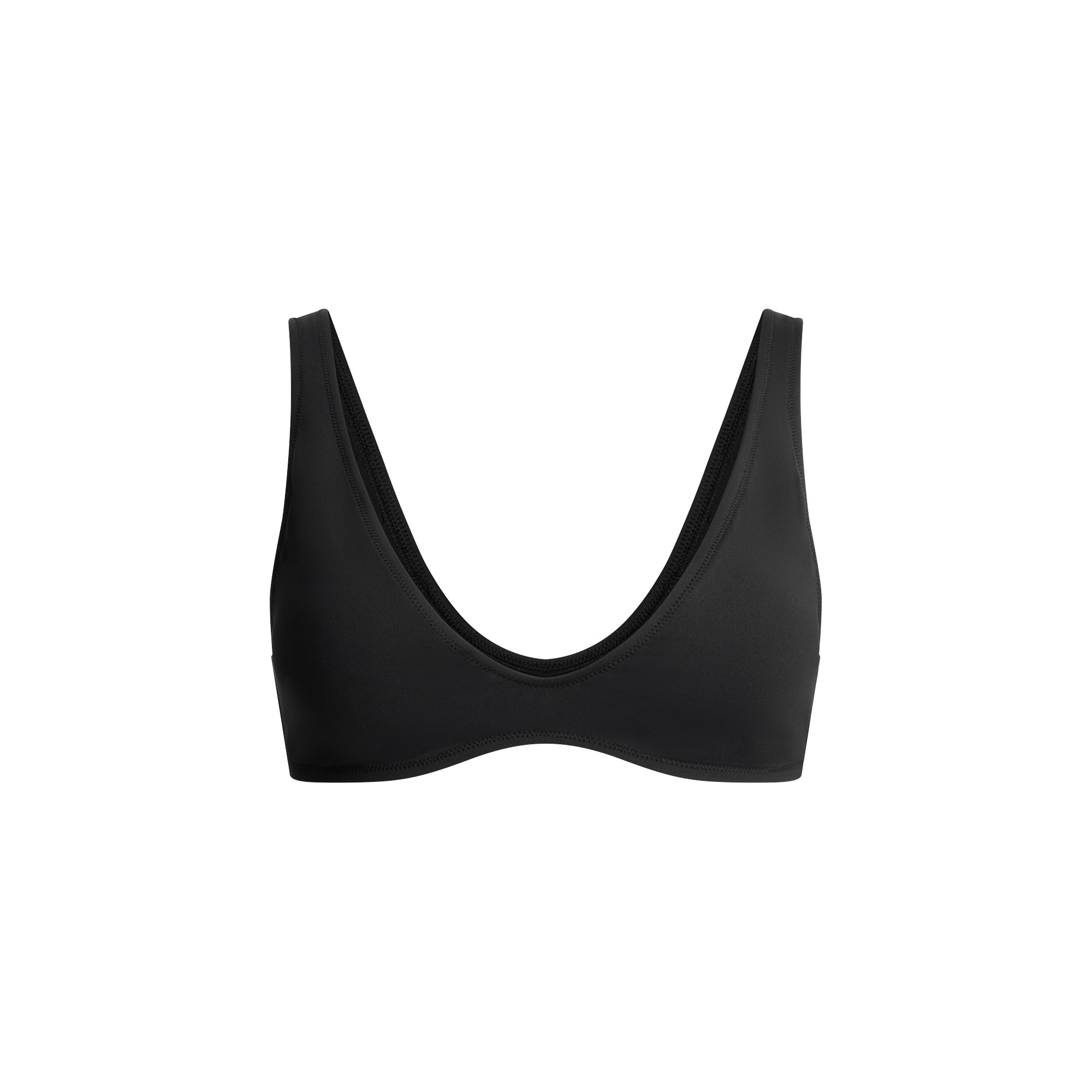 SIGNATURE SWIM PLUNGE BIKINI TOP | ONYX