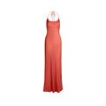 SHEER COVER-UPS LONG HALTER DRESS | AUBURN