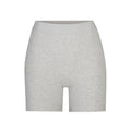 COTTON RIB BOXER | LIGHT HEATHER GREY