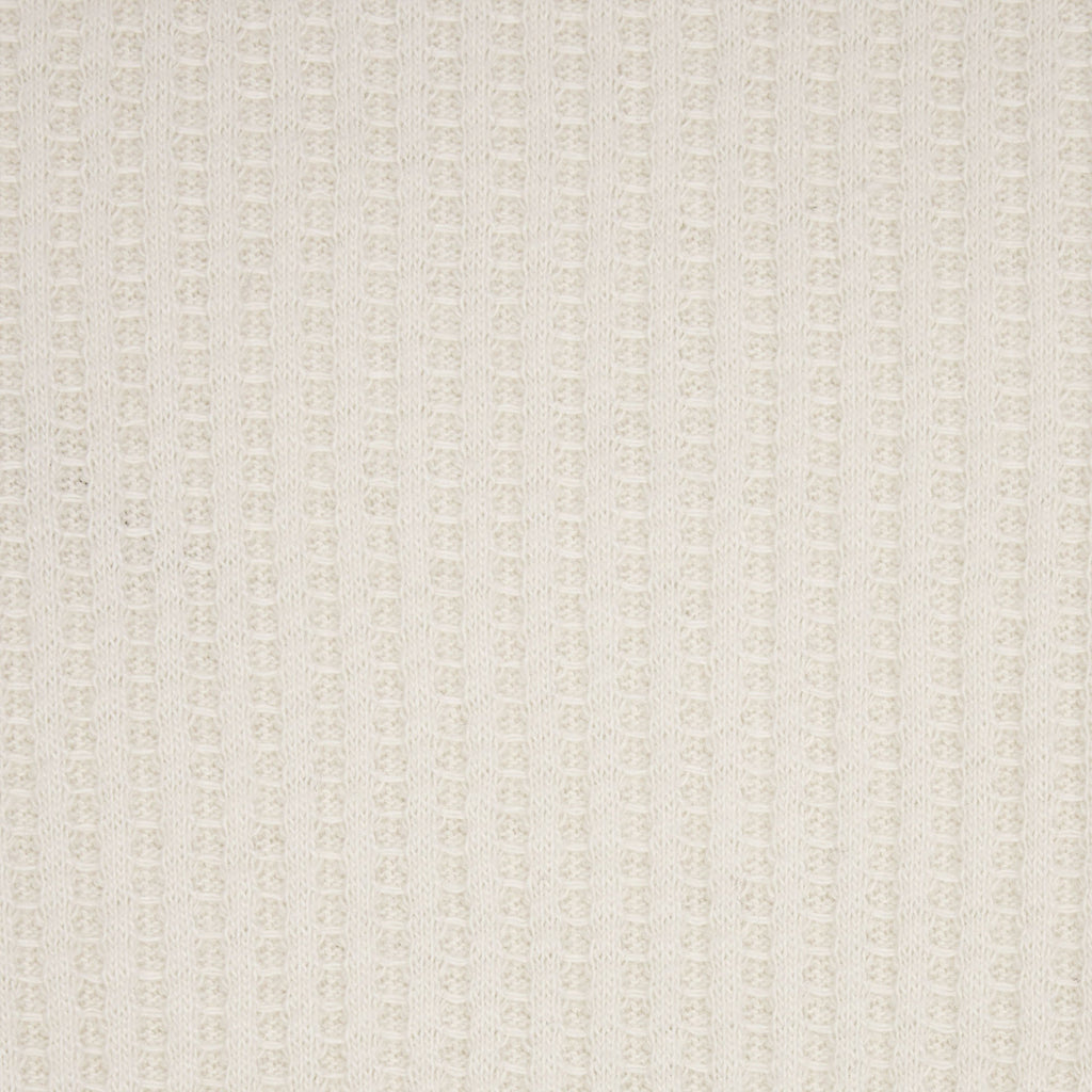 WAFFLE MENS LONG SLEEVE T-SHIRT | ECRU