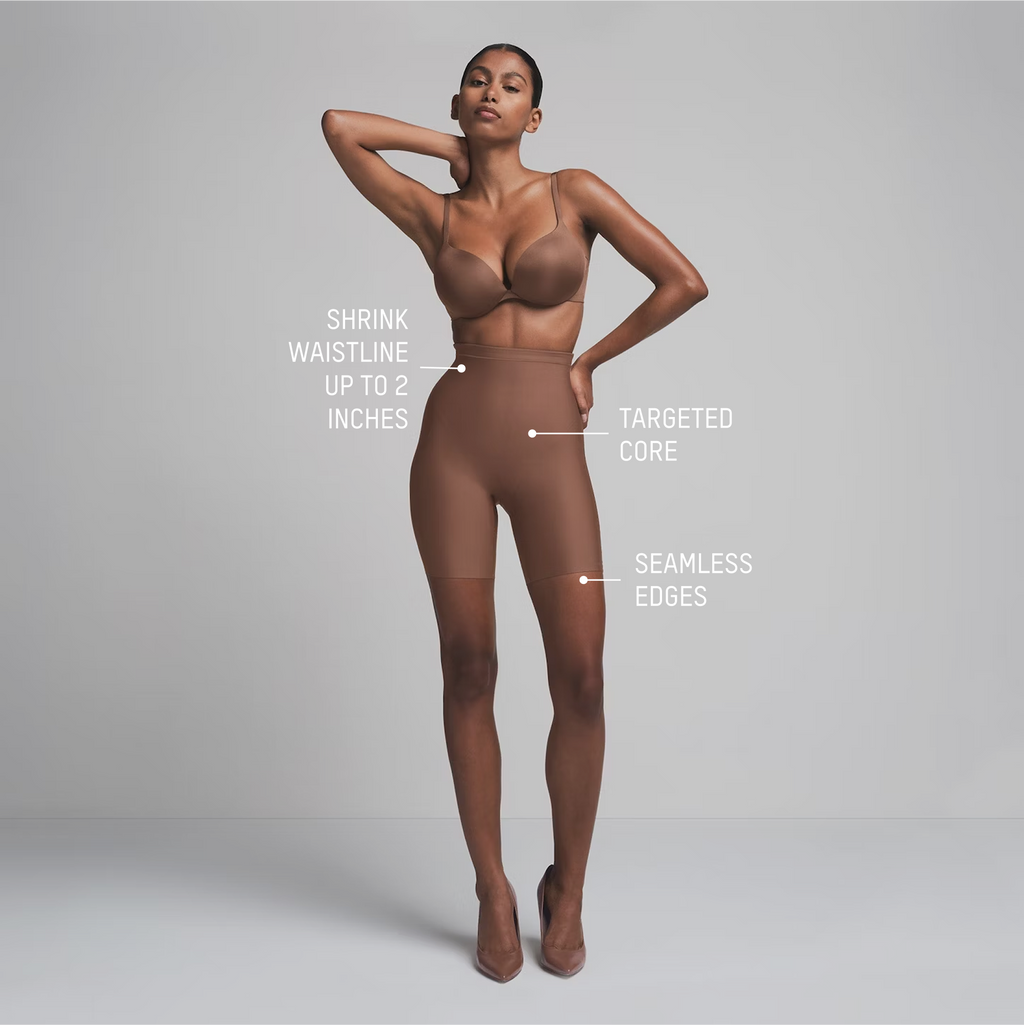 SKIMS BODY CORE SCULPT MID RISE SHORT | ONYX